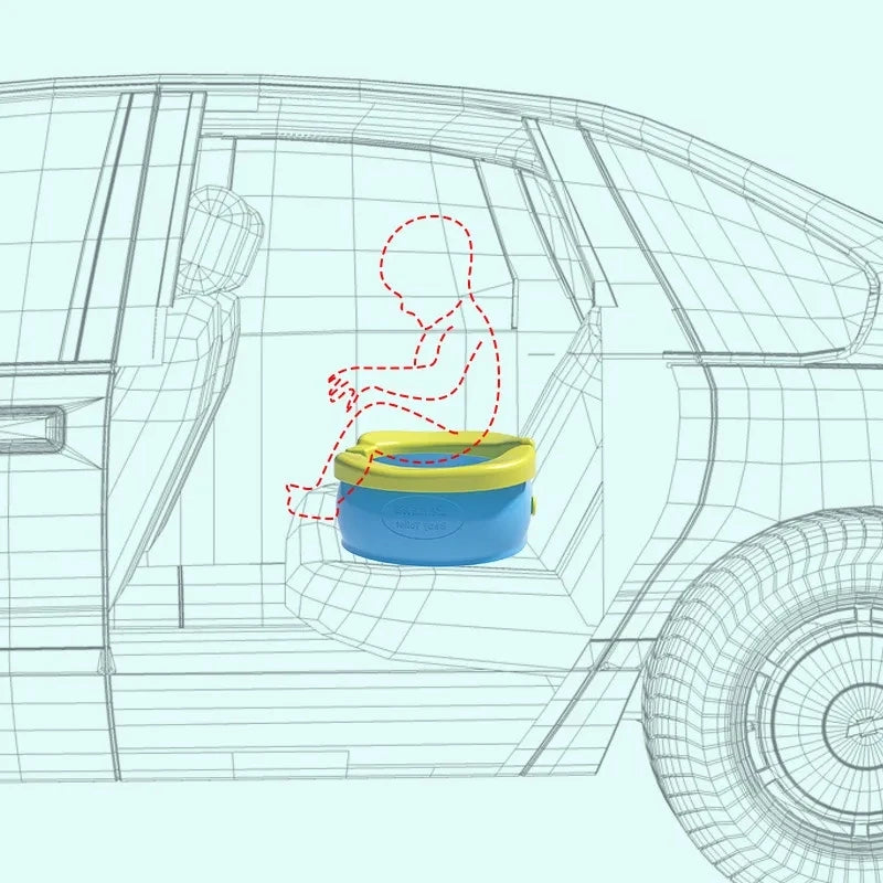 Orinal plegable con asiento de entrenamiento para niños multivariante