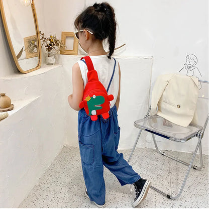 Mochila Bandolera Dino para Niños Multivariante 