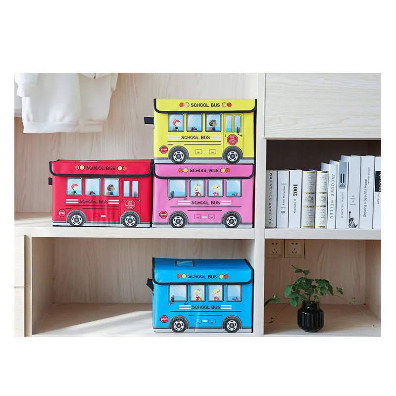 Storage Box with Lid "School Bus" Multivariant