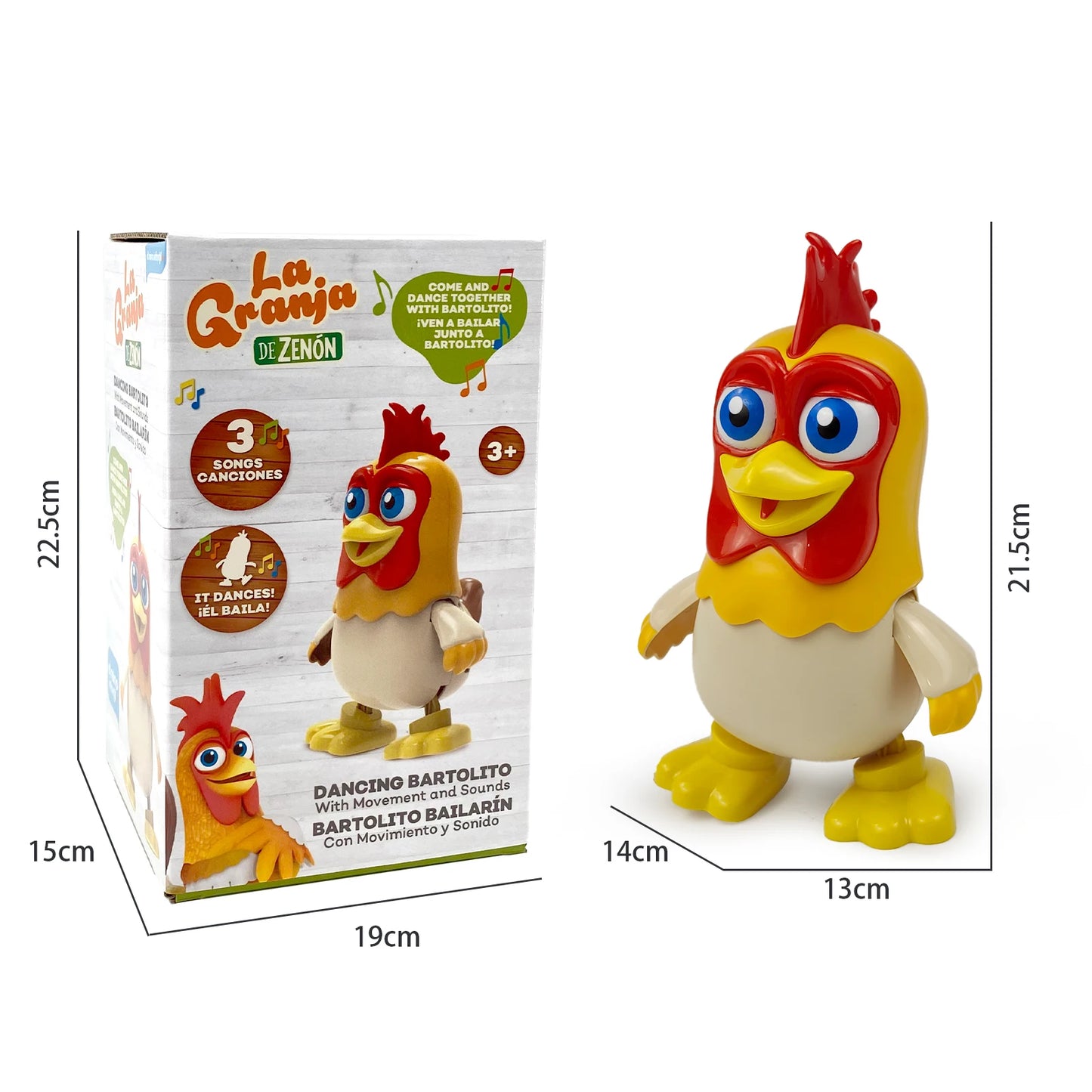 Pollo danzante musicale interattivo per bambini