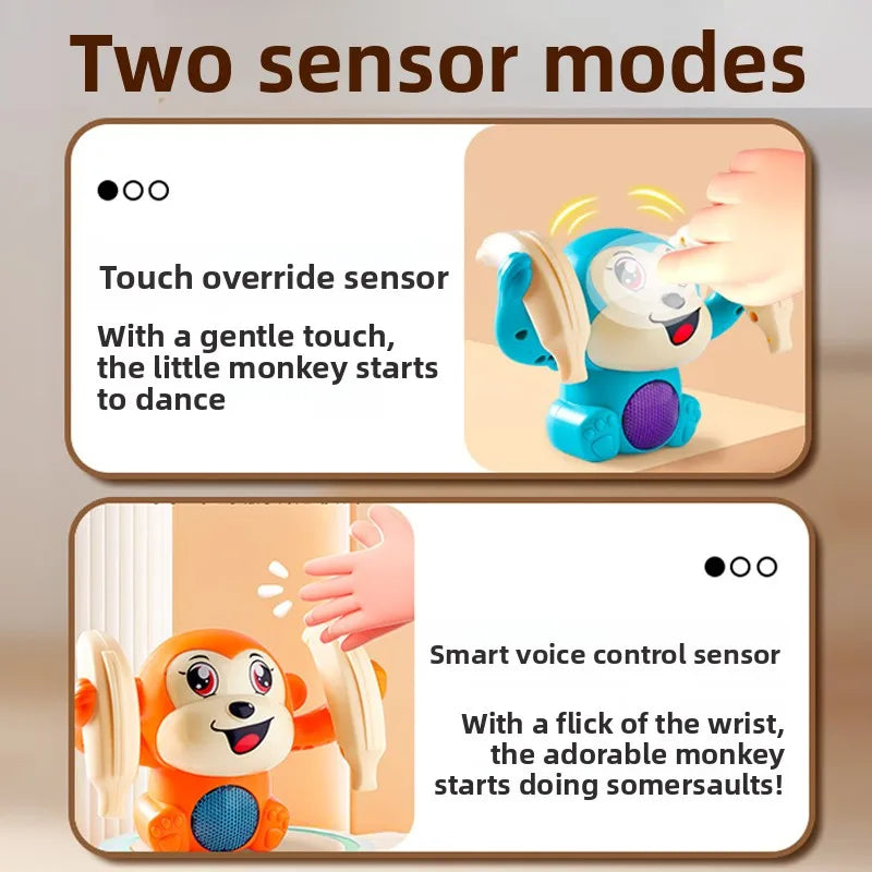 Rolling Monkey Musical Baby Toy