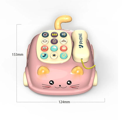 Montessori Musical Toy Telephone Cat