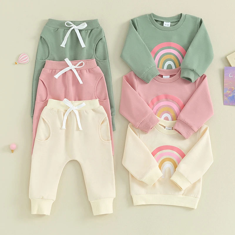 Pants and Sweatshirt Set with Rainbow Multivariant