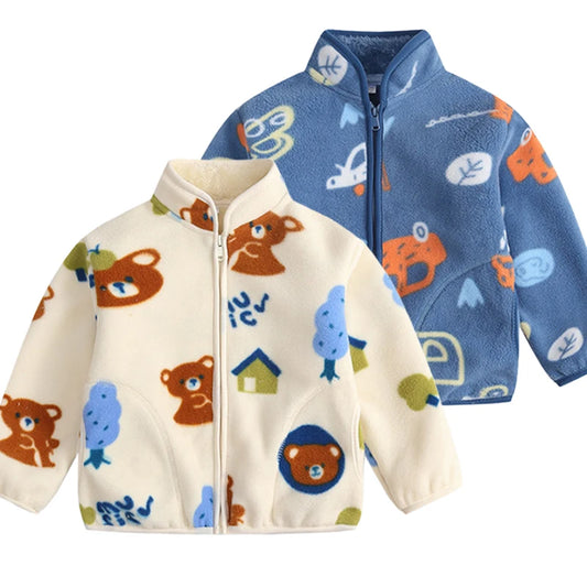 Toddler Bear Fleece Jacket – Ages 2–7