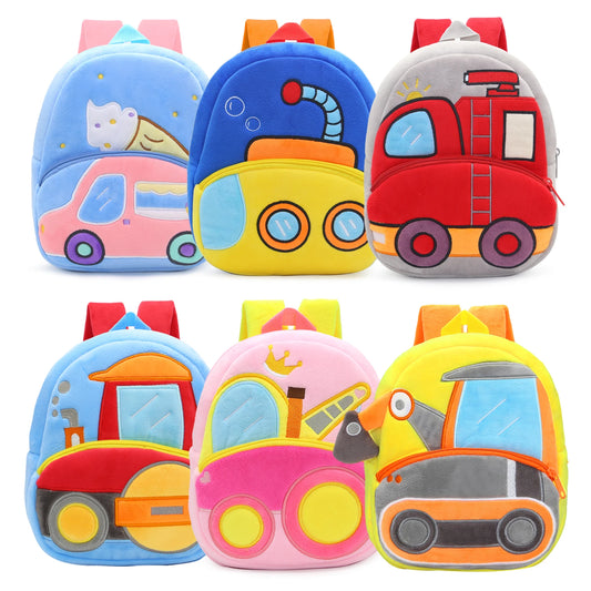 Kids Construction Vehicle Backpack – Ages 2–4