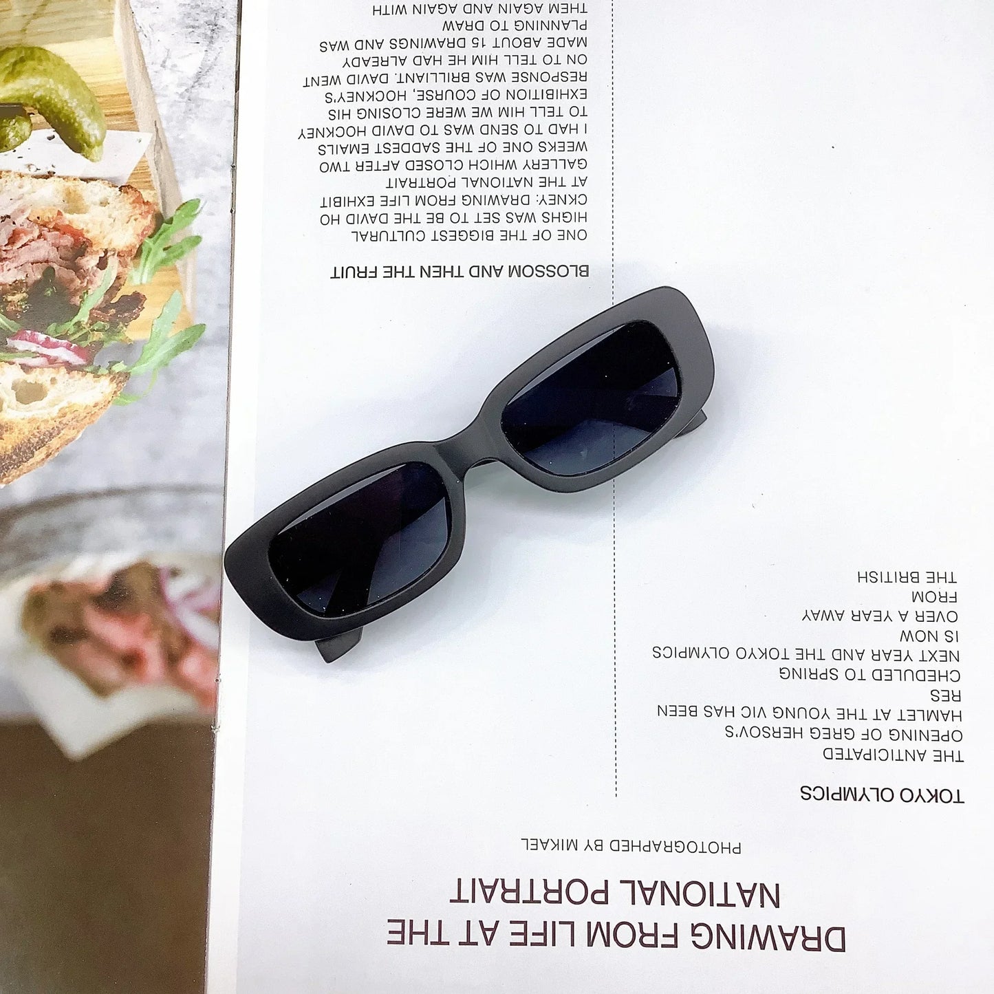 Kids Vintage Rectangle Sunglasses – UV400 Protection