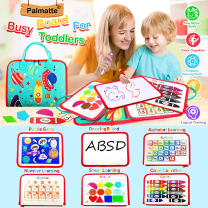 Busy Board Montessori per bambini piccoli giocattolo educativo