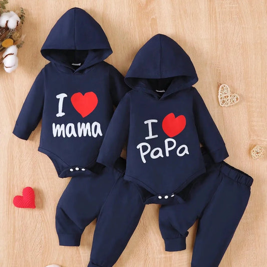 Twin Baby Romper & Jogger Set – 1–18 Months
