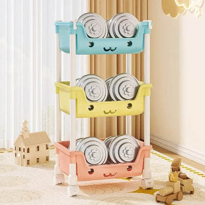 Organizzatore di stoccaggio dei giocattoli per bambini multivariante