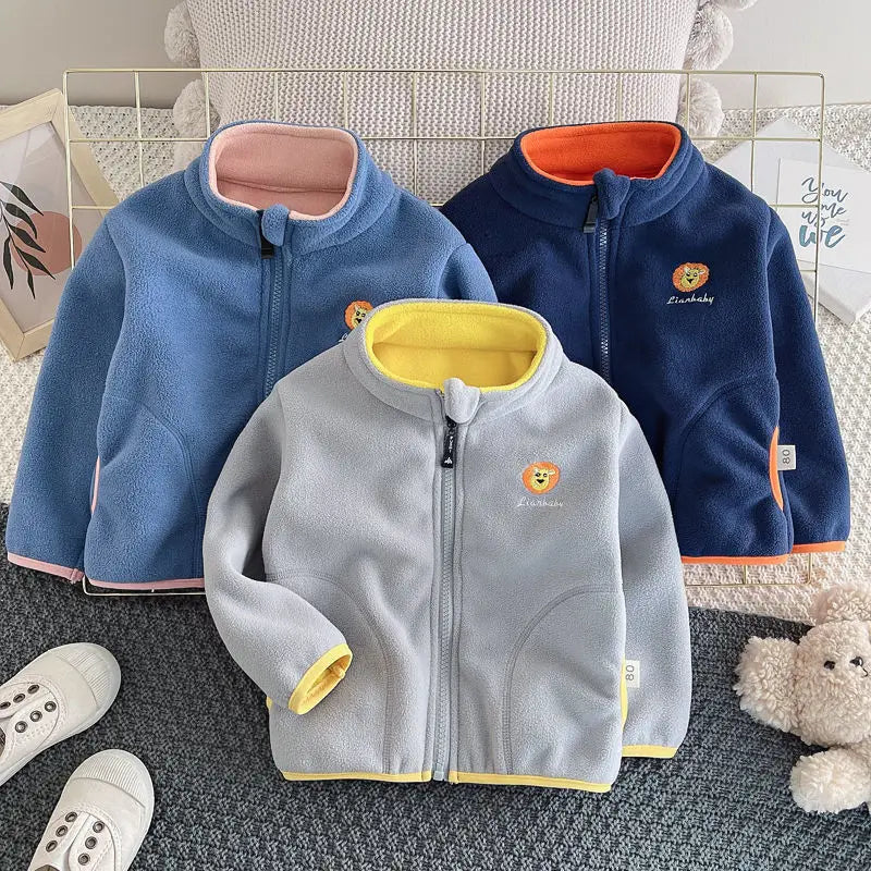Veste polaire à capuche pour enfants – 12 mois à 5 ans