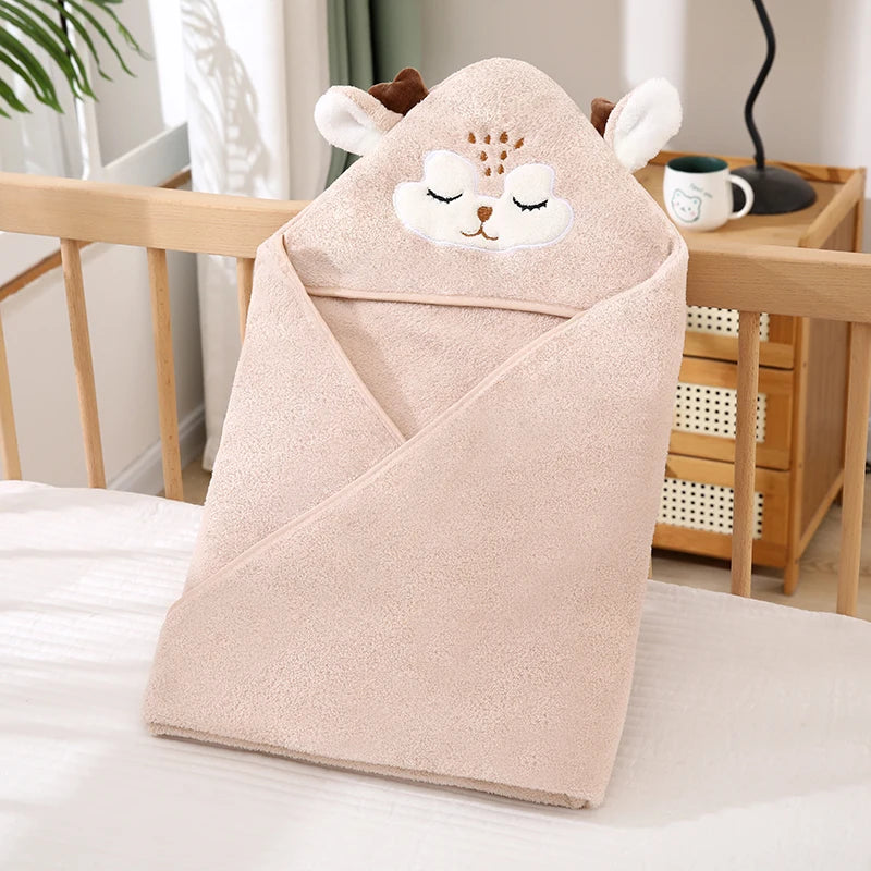 Baby Hooded Animal Bath Towel – Newborn