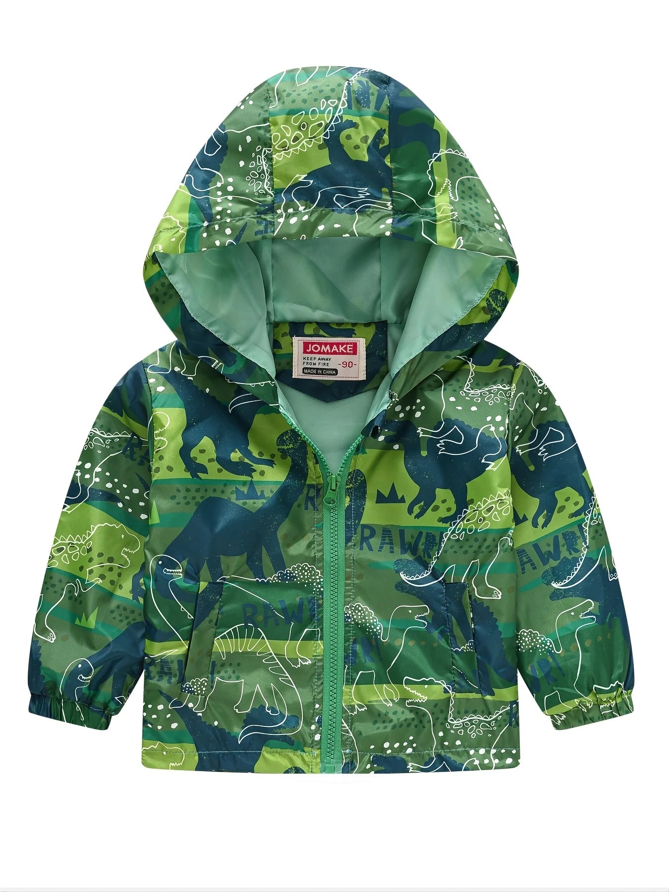 Kids Dinosaur Hooded Jacket – Ages 1-7 Years