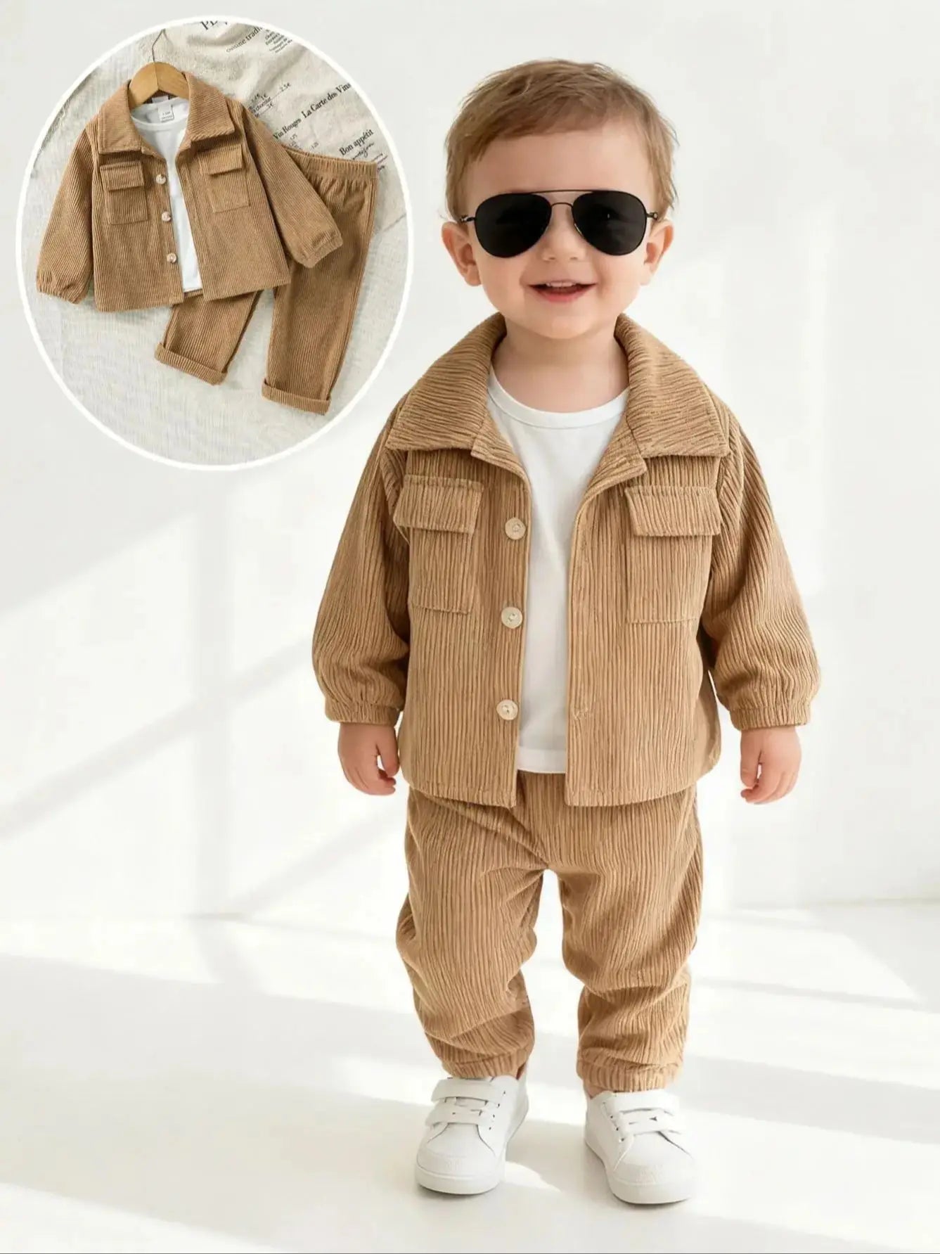 Baby Boy Jacket & Pants Set – 3–24 Months