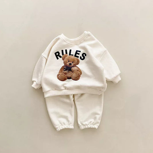 Conjunto de Pantalón y Sudadera "Bear Rules" 