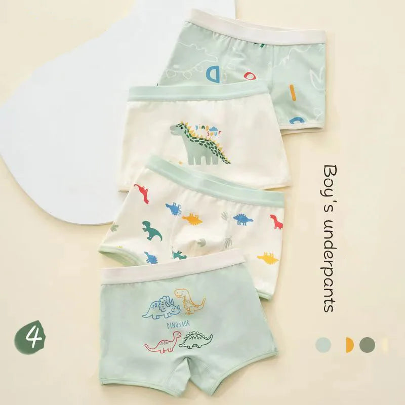 Boys 4-Pack Vehicle Underwear – Ages 2–11