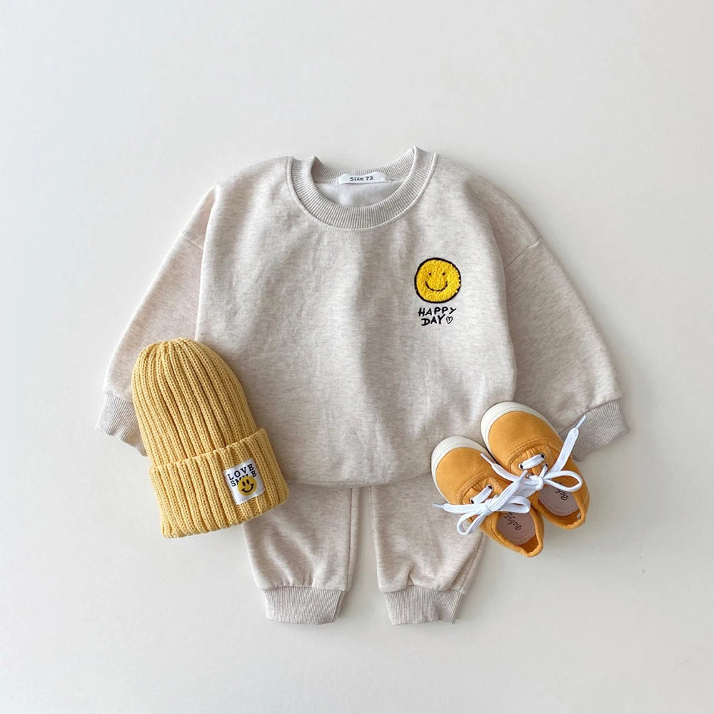 Conjunto de chándal de algodón 2 piezas sudadera y pantalón para niños Multivariante