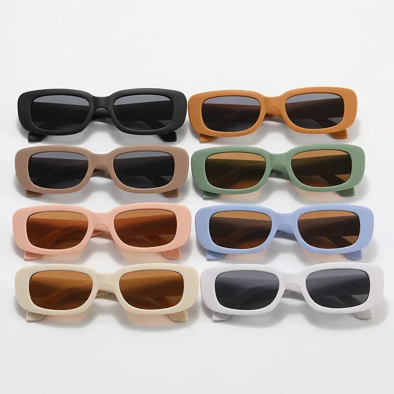 Kids Vintage Rectangle Sunglasses – UV400 Protection
