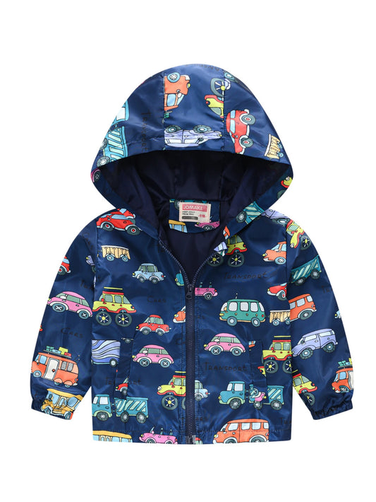 Kids Dinosaur Hooded Jacket – Ages 1-7 Years
