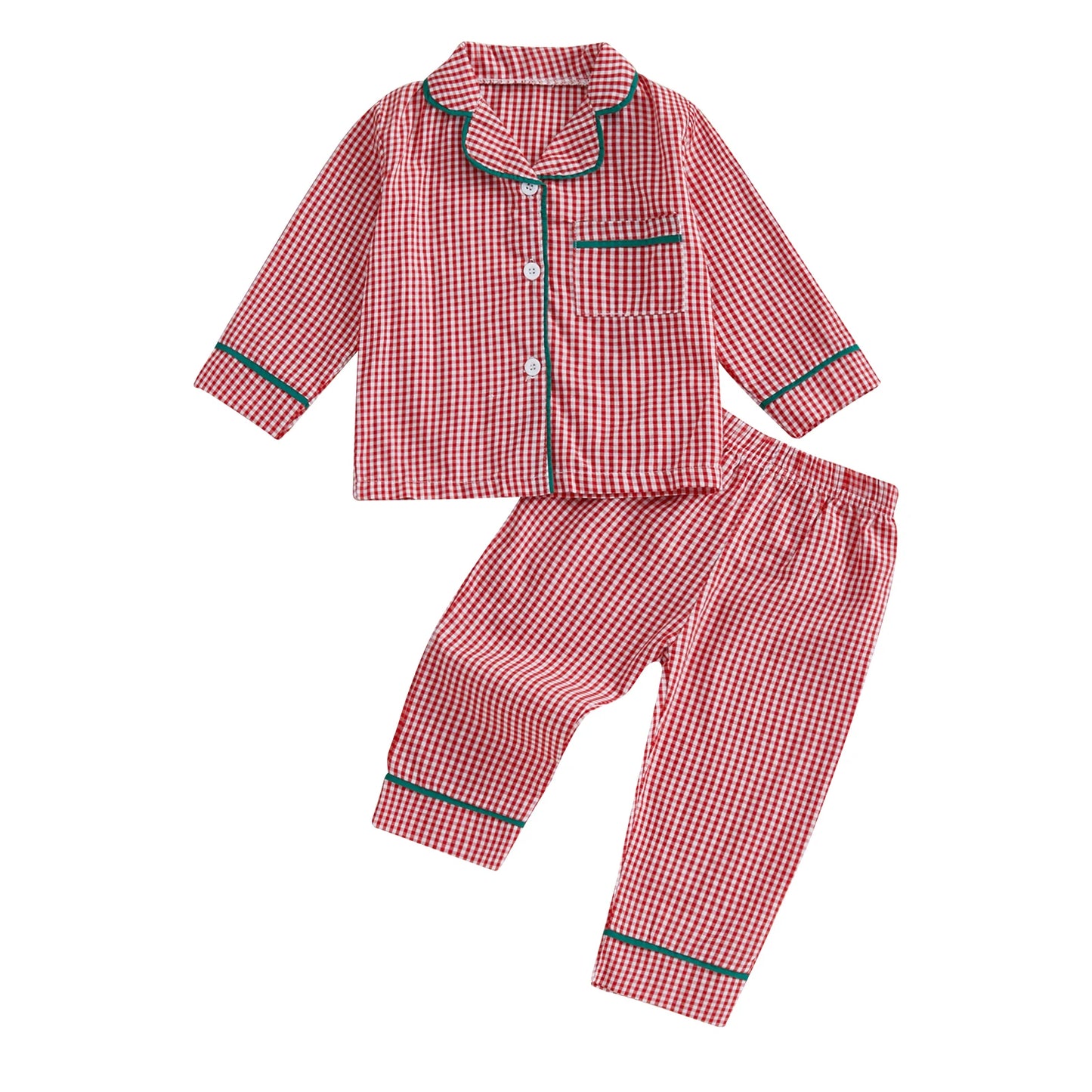 Toddler Christmas Pajama Set – Ages 6M–4Y