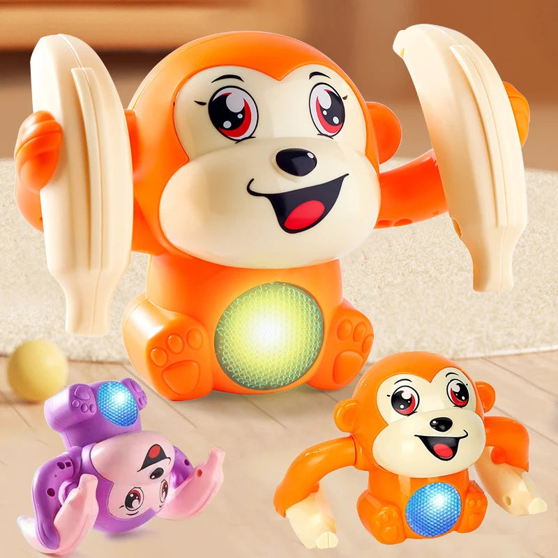 Rolling Monkey Musical Baby Toy