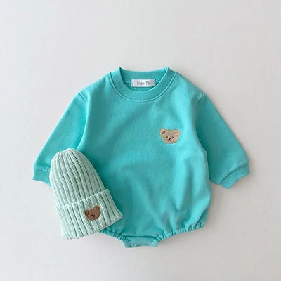 Sweatshirt with Romper Closure with Bear Multivariant
