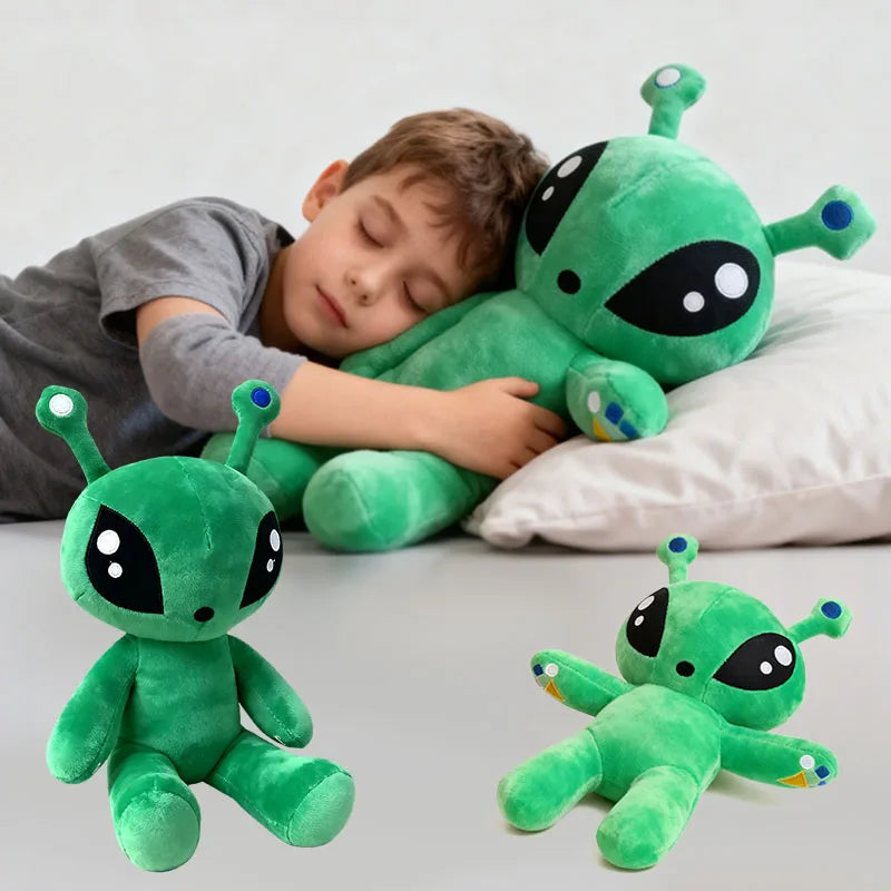 Green Alien Plush Pillow Doll – 15–35 cm (5.9–13.8 in)