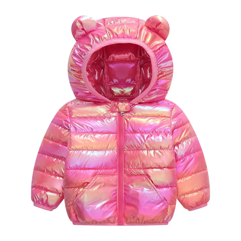 Baby Glossy Hooded Jacket – 12 Months–5 Years