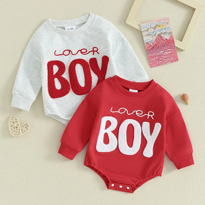 Sudadera con cierre de pelele "Lover Boy"