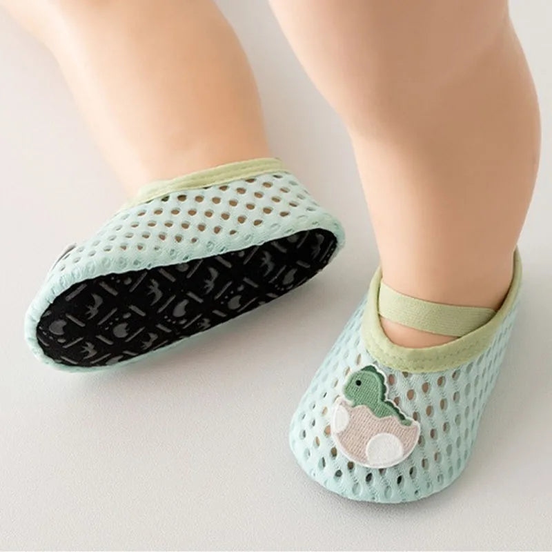 Chaussettes antidérapantes pour nouveau-né, premiers pas