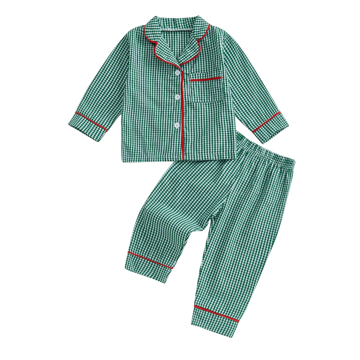 Toddler Christmas Pajama Set – Ages 6M–4Y