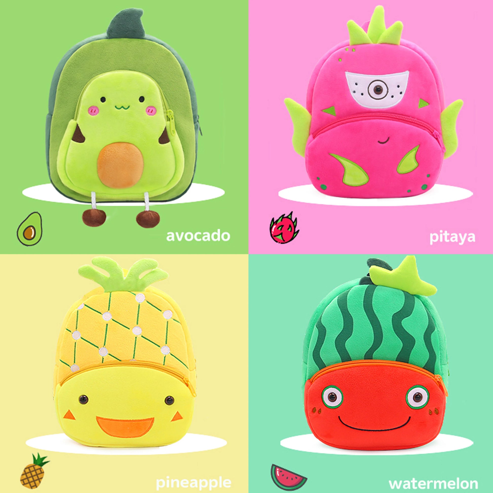 avocado mini backpack Soft Backpack fruit – RocketBaby USA