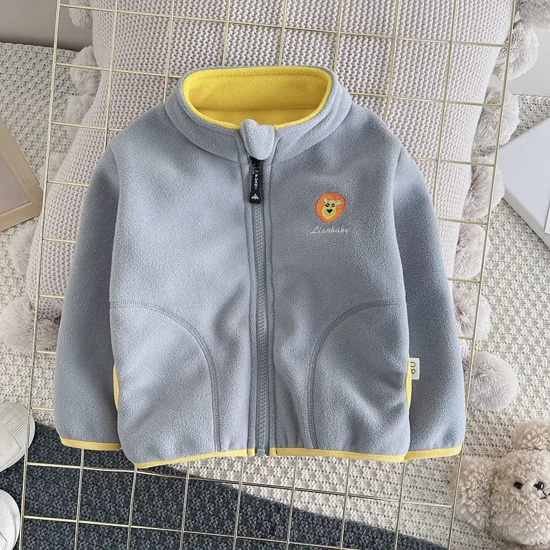 Veste polaire à capuche pour enfants – 12 mois à 5 ans
