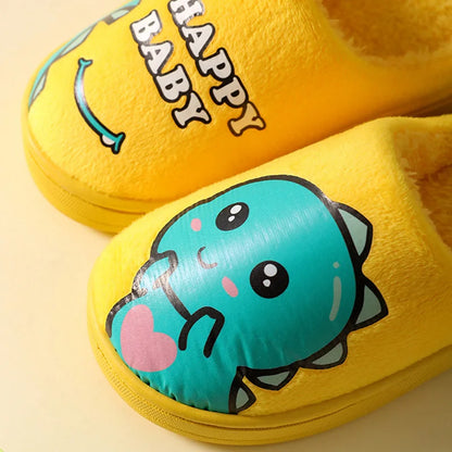 Pantofole calde e imbottite per bambini con mostro