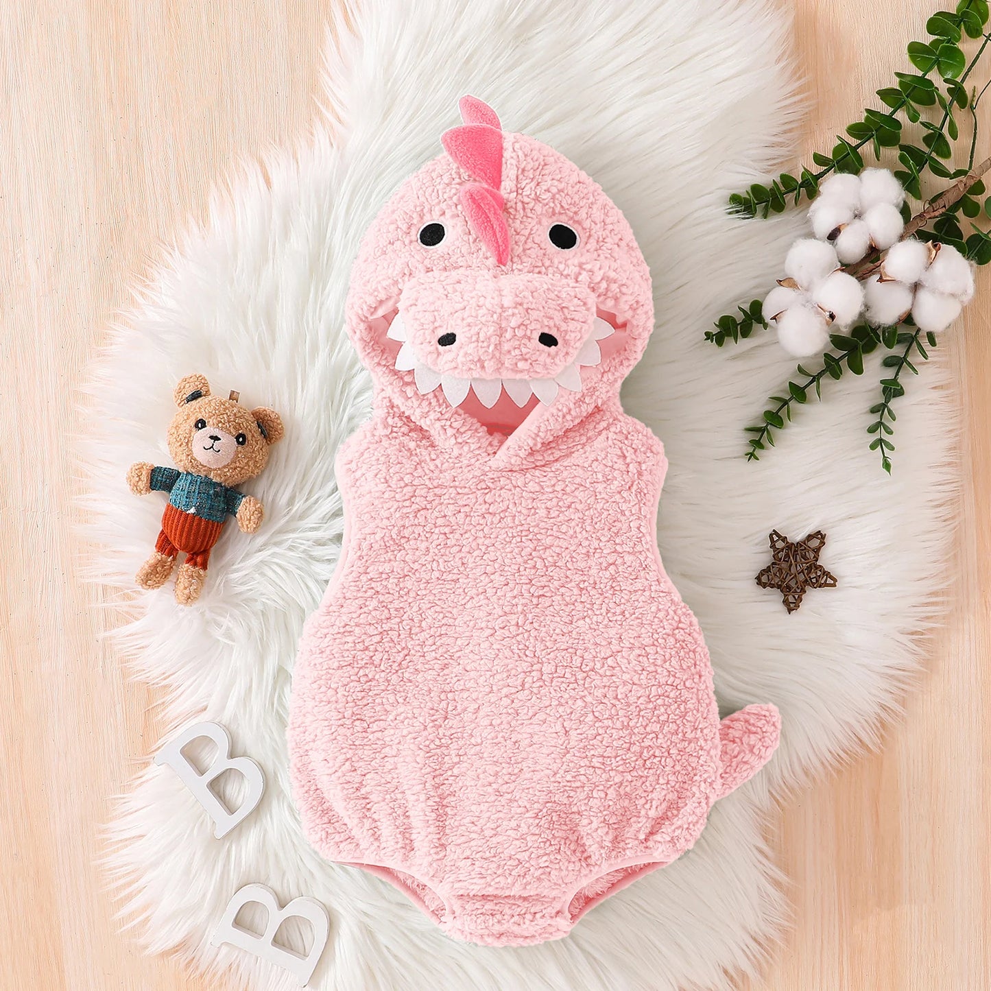 Baby Dinosaur Romper Costume – 0–18 Months