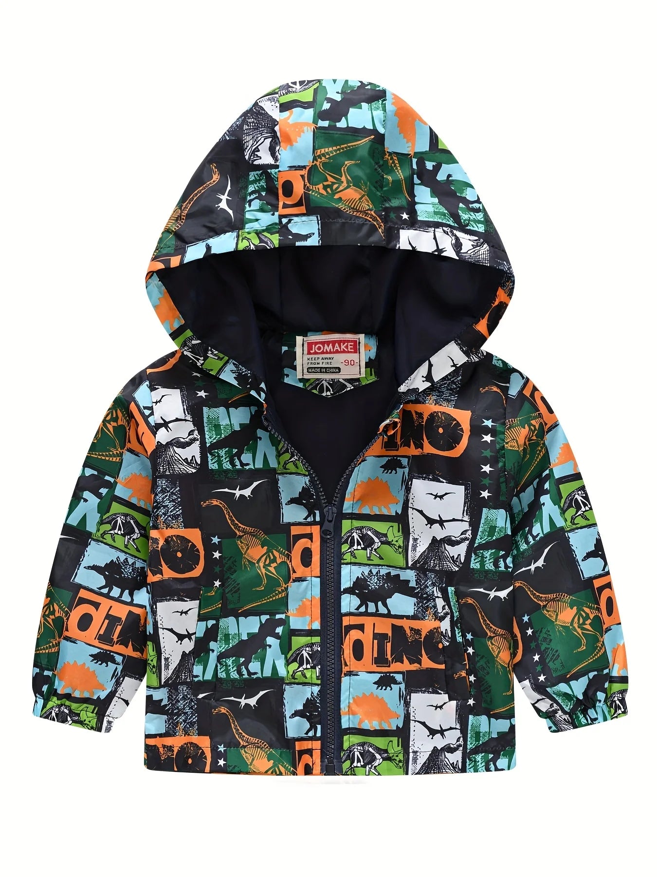 Kids Dinosaur Hooded Jacket – Ages 1-7 Years