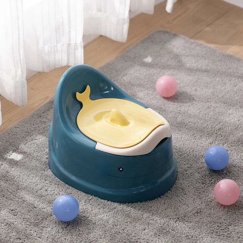 Orinal con forma de ballena antideslizante y tapa 