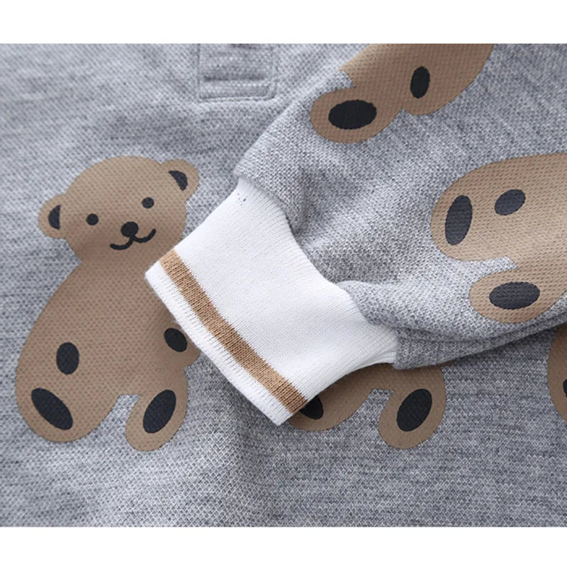 Polo Shirt and Trousers Set with Bears Multivariant