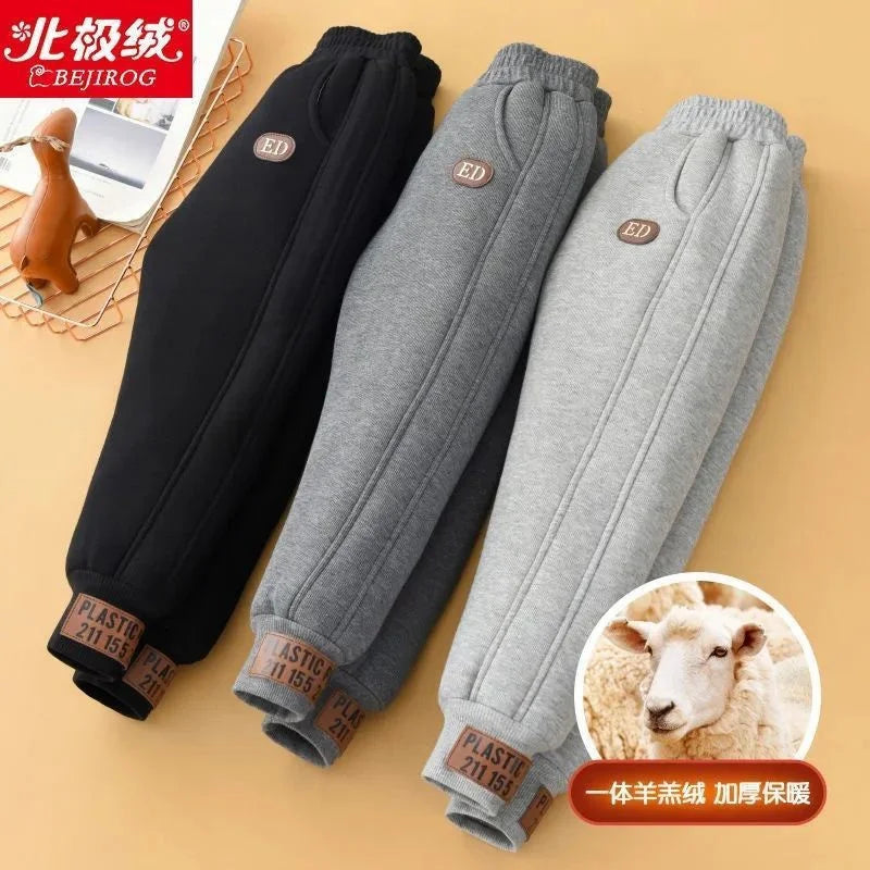 Pantalones de invierno de felpa para niños – Edades de 4 a 14 años