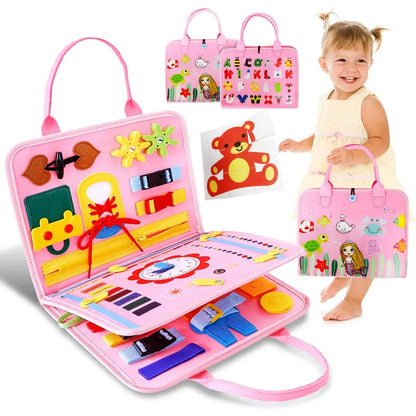 Busy Board Montessori per bambini piccoli giocattolo educativo