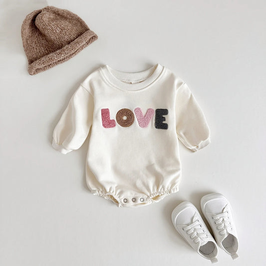 Sweatshirt with Romper Closure "Love" Multivariant