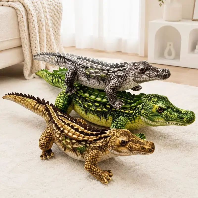 Crocodile Plush Pillow – 65–90 cm