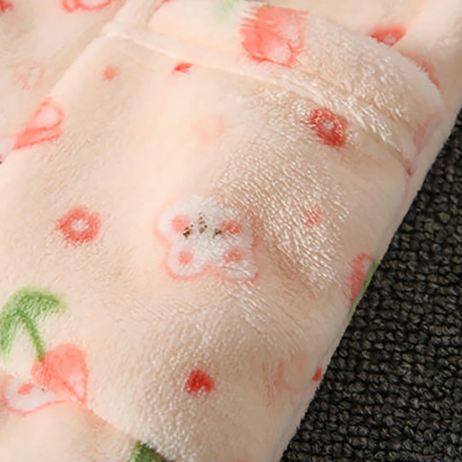 Pijama infantil de forro polar coral – Edades de 3 a 10 años