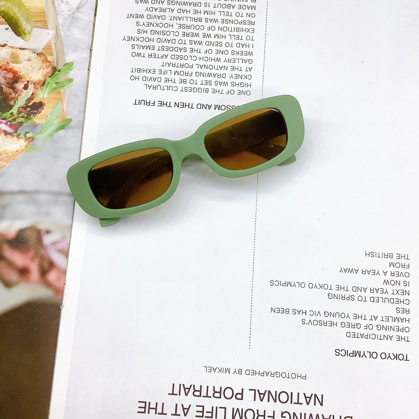 Kids Vintage Rectangle Sunglasses – UV400 Protection