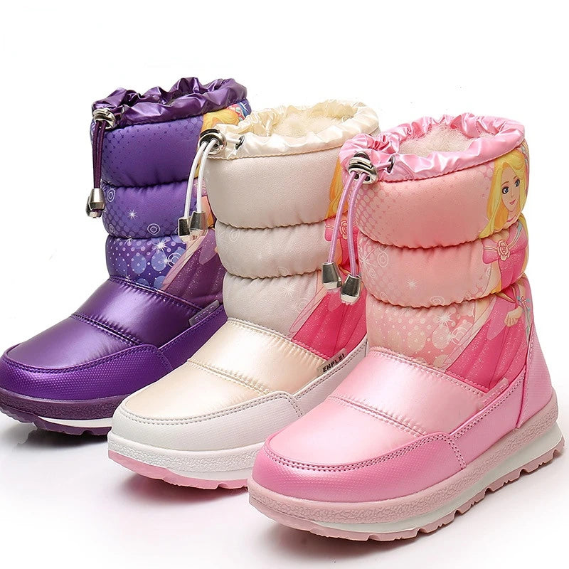 Kids Warm Winter Snow Boots – Ages 3–12