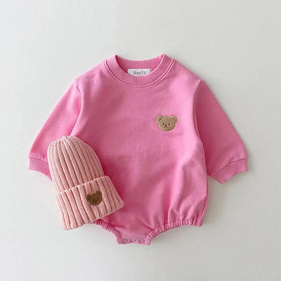 Sweatshirt with Romper Closure with Bear Multivariant