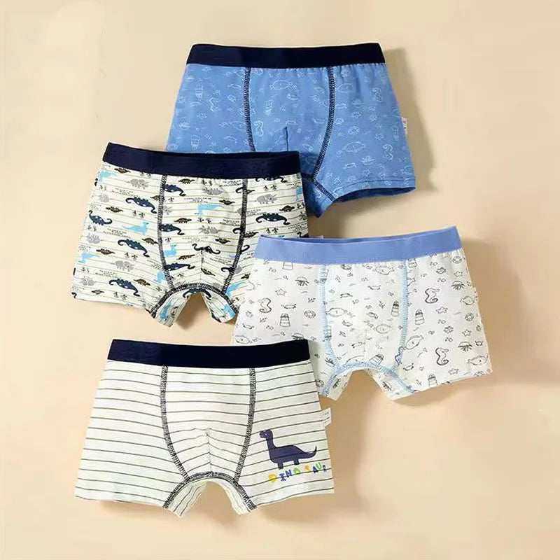 Boys 4-Pack Vehicle Underwear – Ages 2–11