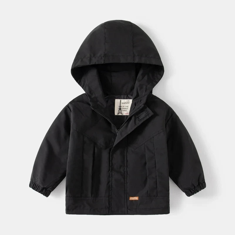 Kids Hooded Windbreaker Jacket