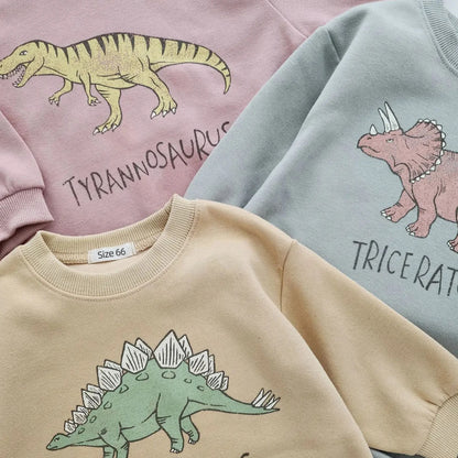 Felpa con Chiusura Pagliaccetto e Dinosauri Multivariante