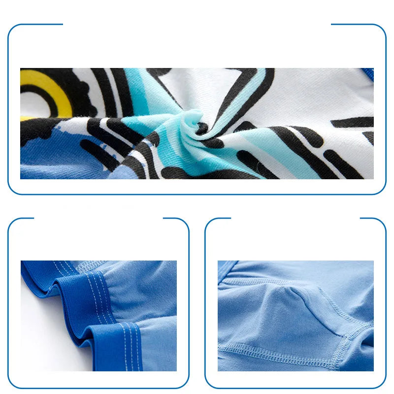 Boys 4-Pack Vehicle Underwear – Ages 2–11
