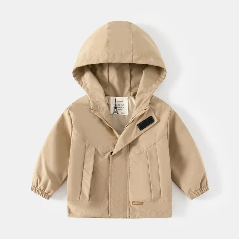 Kids Hooded Windbreaker Jacket